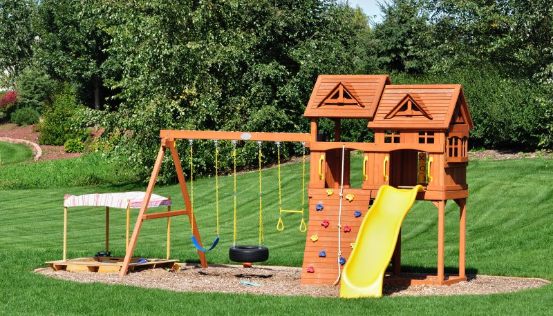 Wooden Playset Installation in Denver County, CO