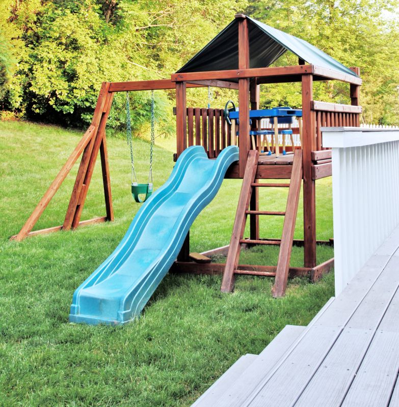 Wooden Swing Set Installation in Alpharetta, GA